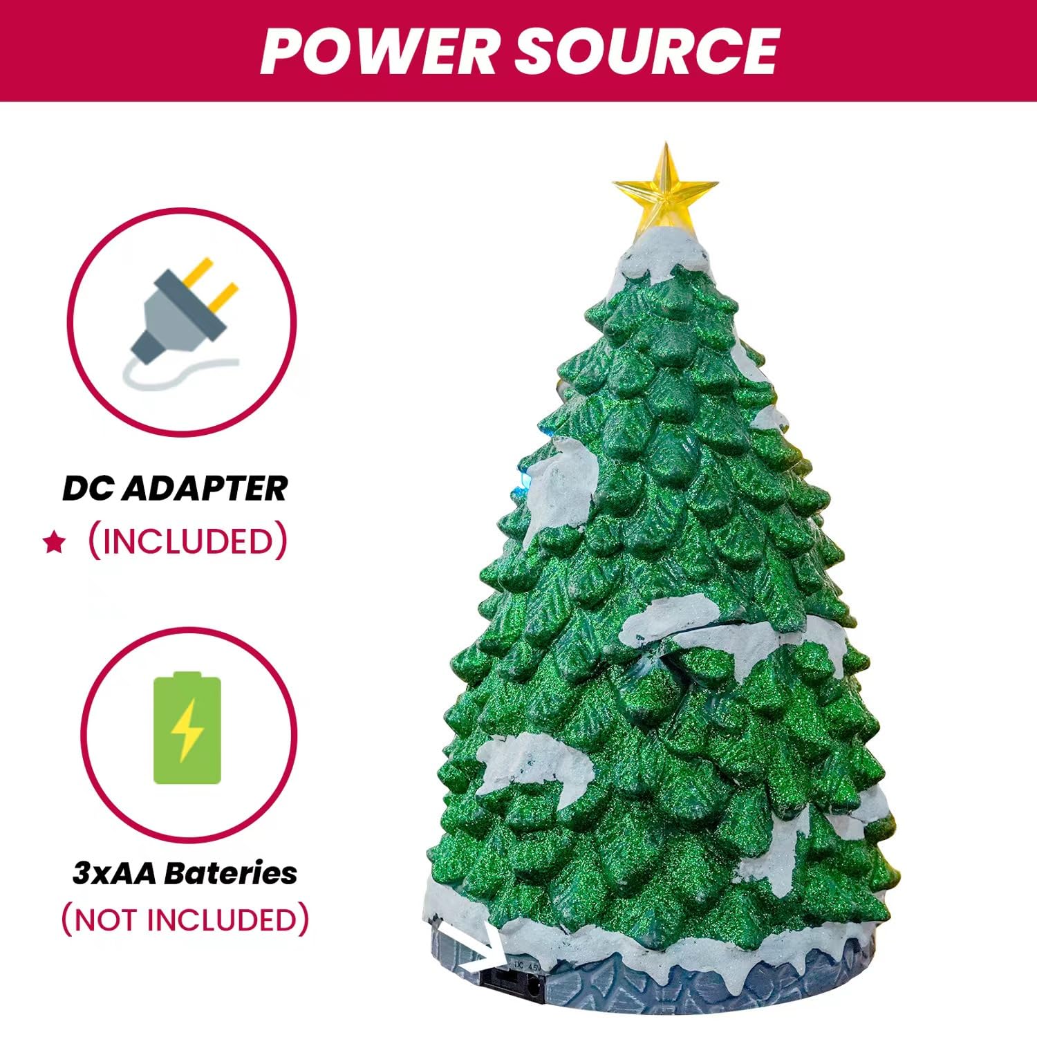 Amazon.co.jp: YQQY クリスマスビレッジハウス クリスマスツリーの形